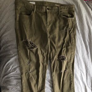 Olive Gap jeans